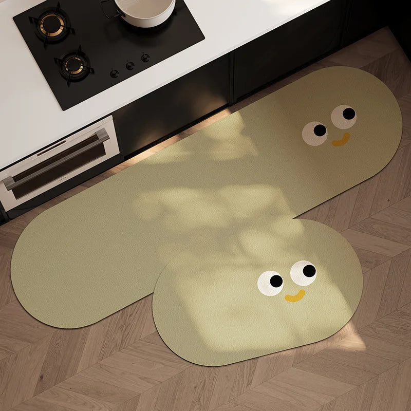 1/2PCS Cartoon Diatom Mud Mat