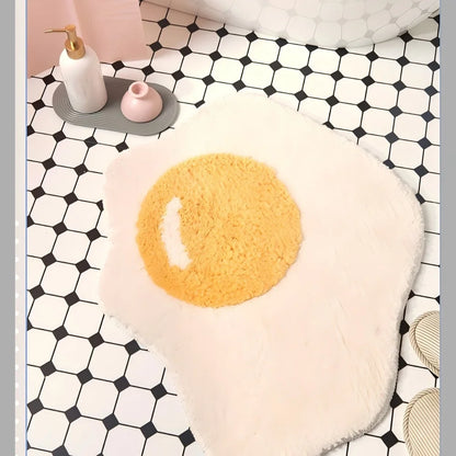 Cartoon Poached Egg Carpet