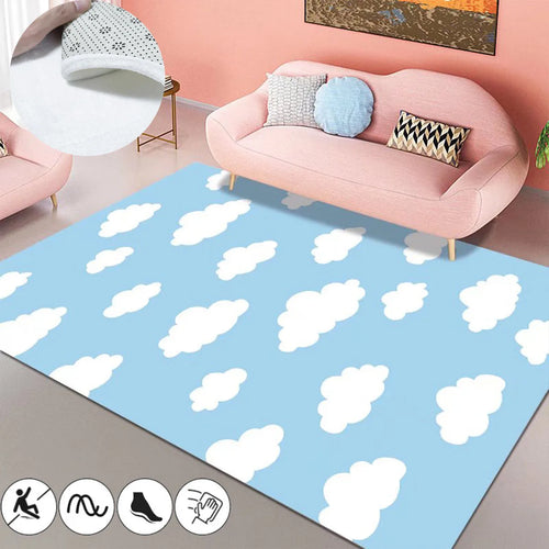 Blue Sky White Clouds Home Carpet Soft Cloud Carpets