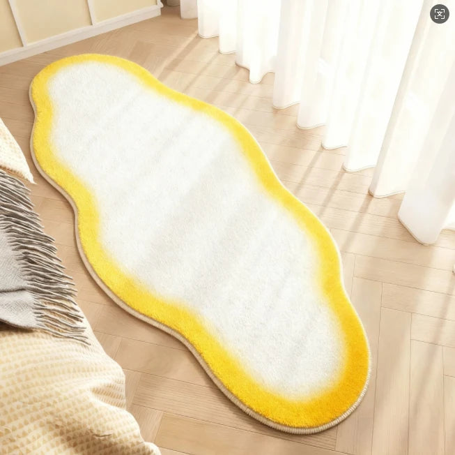 Irregular Shape Rugs for Bedroom Thick Plush Living Room Decoration Cloud Carpet