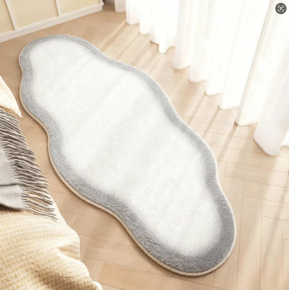 Irregular Shape Rugs for Bedroom Thick Plush Living Room Decoration Cloud Carpet