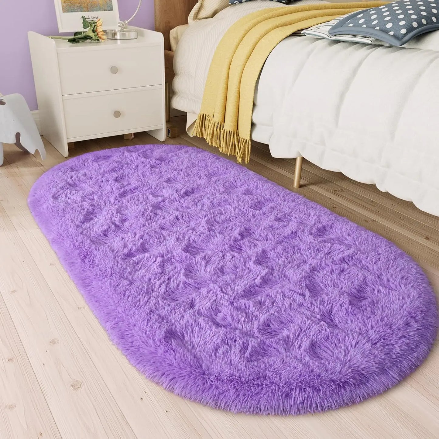 Thickened Plush Carpet Oval For Children's Room