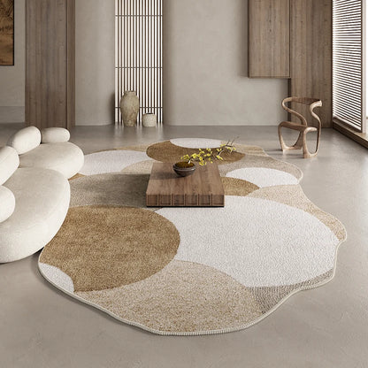 American Retro Rugs for Bedroom Fluffy Soft Brown