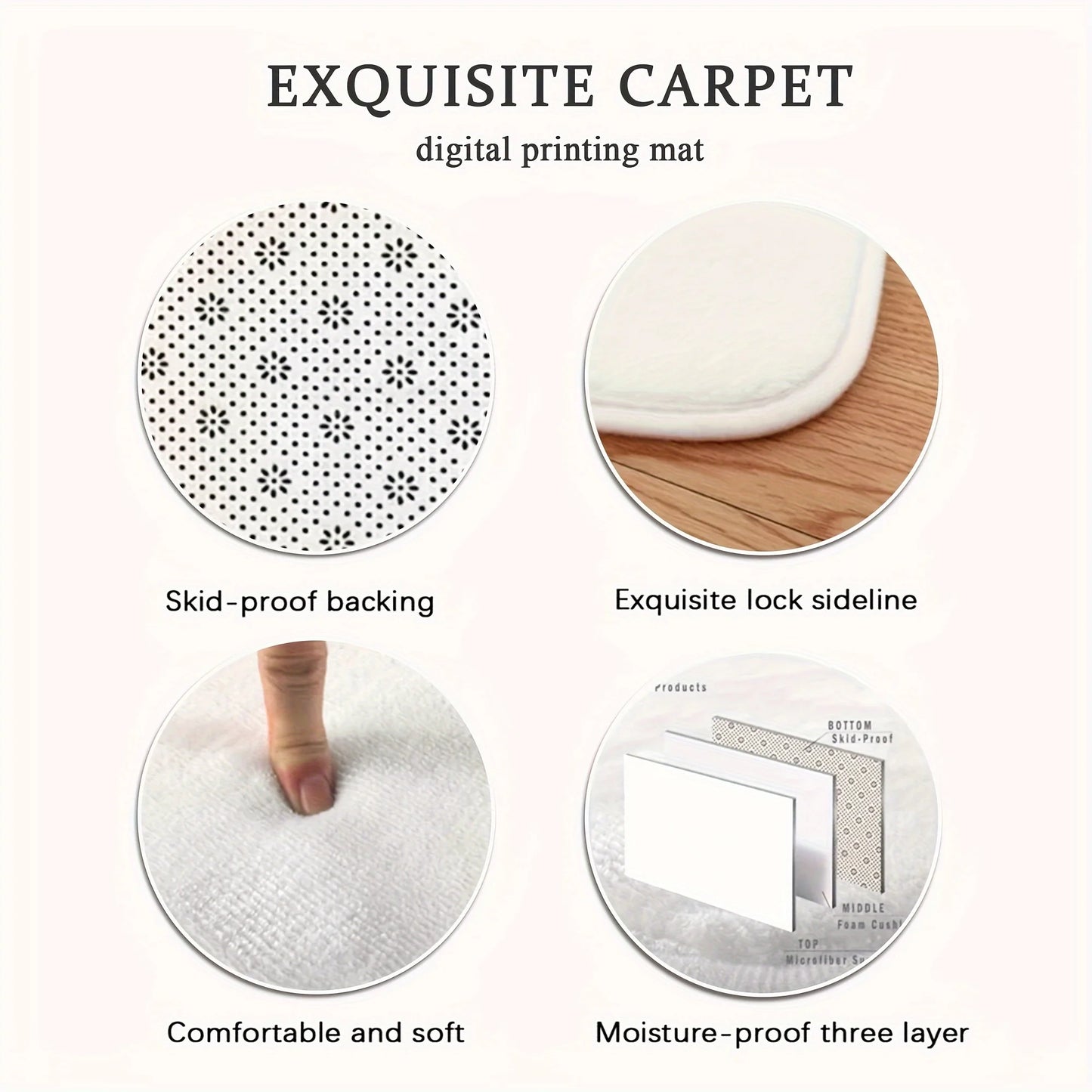 1/2PCS Christmas Kitchen Carpet