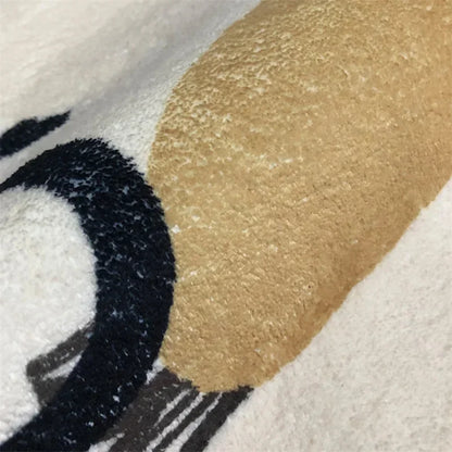 Cartoon Style Bedroom Decor Lion Pattern Carpet