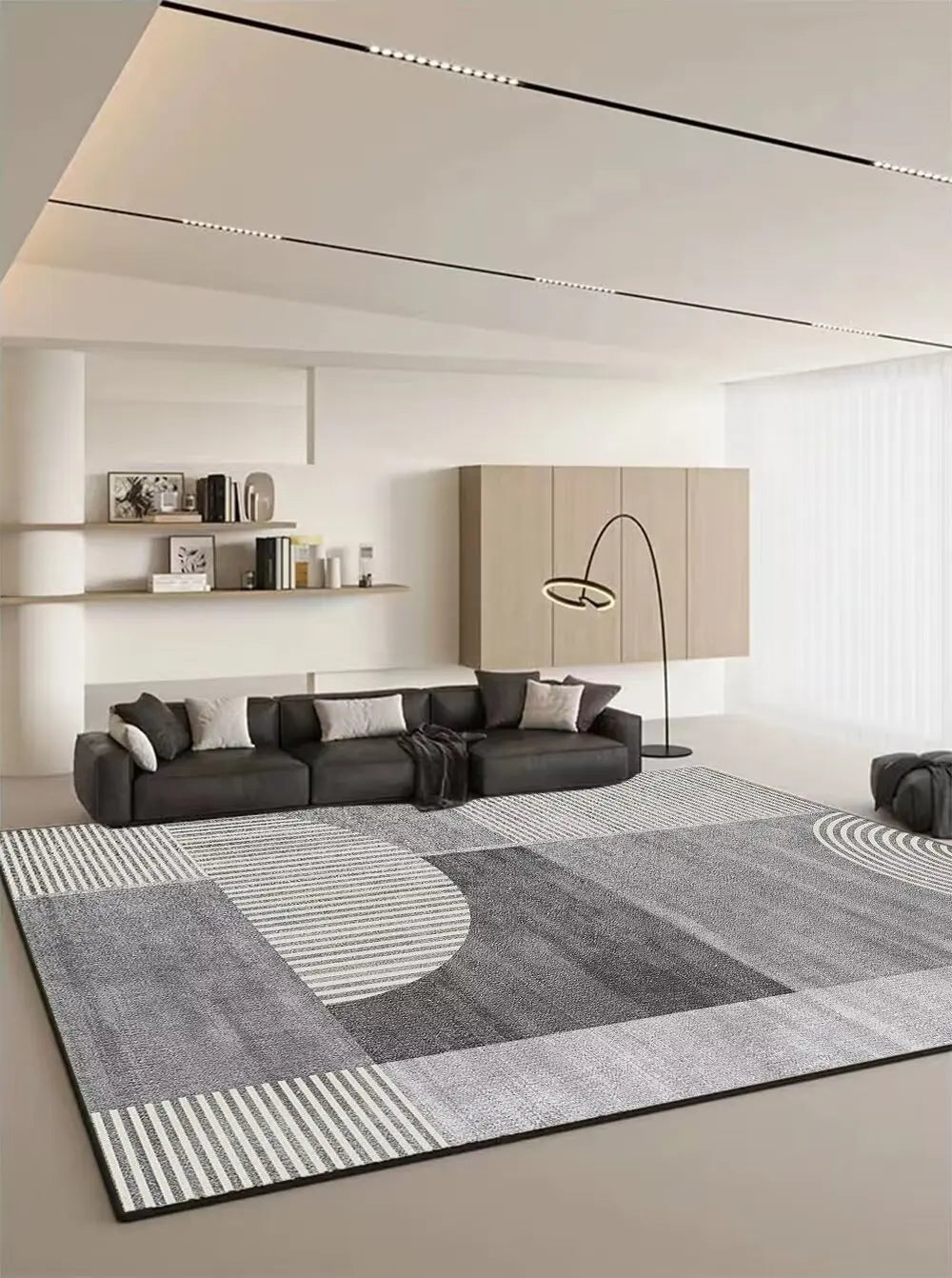 Modern Geometric Large Rugs for Living Room