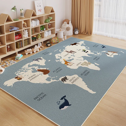 Cartoon Style Carpets Large Area Bedroom Decor Soft Carpet