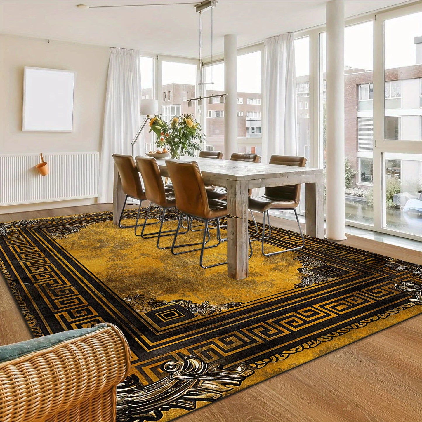 Concise Light Luxury Carpets for Living Room Fluffy Carpet