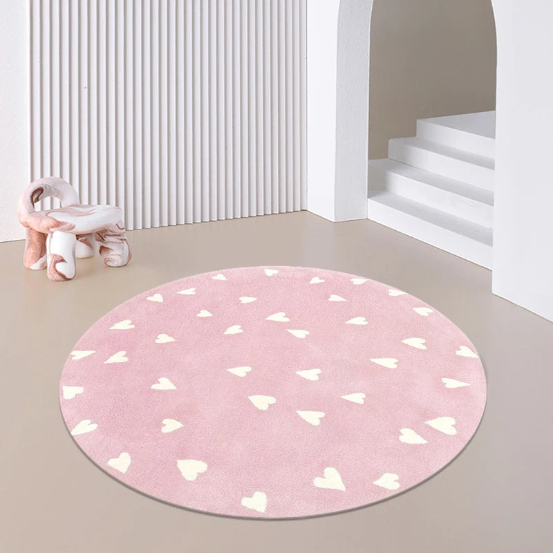 Cartoon Style Bedroom Decor Round Rug