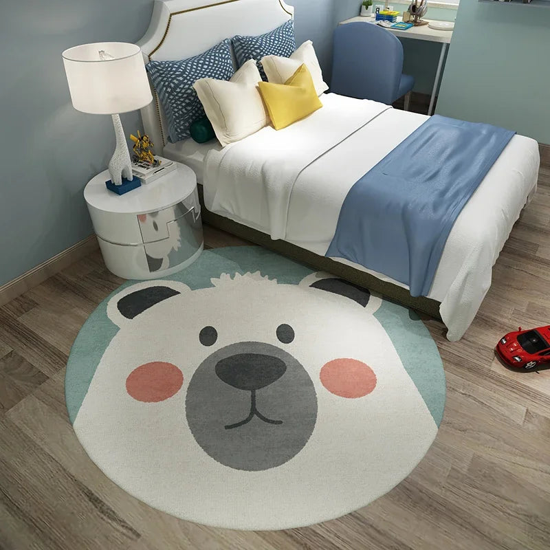 Cartoon Carpets for Living Room Cute Bedroom Deco