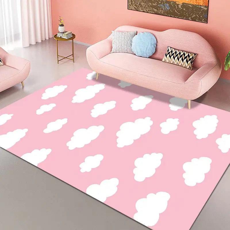 Blue Sky White Clouds Home Carpet Soft Cloud Carpets