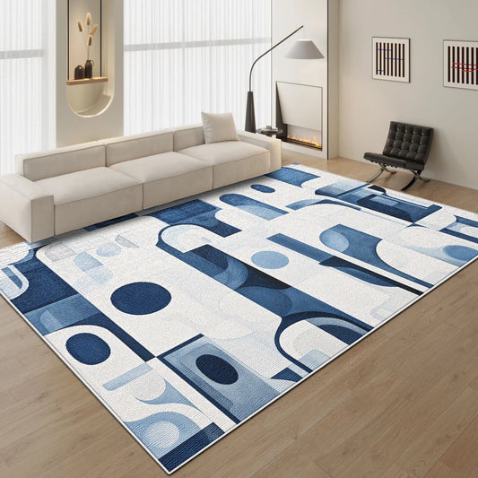 Modern Fashion Blue Rugs Living Room Large Area Rug