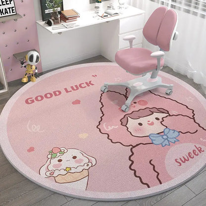 Space Man Cute Round Carpet Home Decor Large Area Rugs