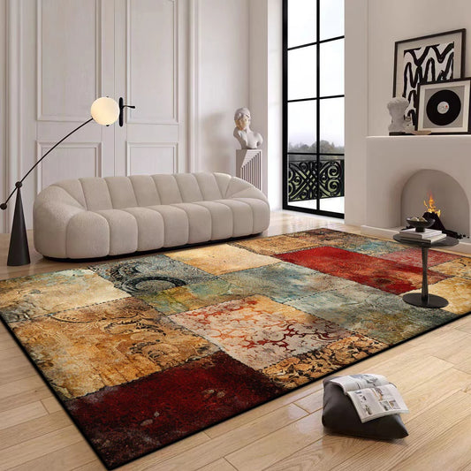 Persian Style Decoration Home Retro Fluffy Bedroom Carpet
