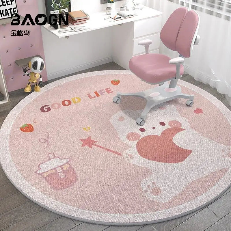 Space Man Cute Round Carpet Home Decor Large Area Rugs