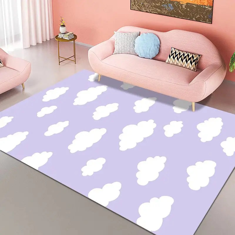 Blue Sky White Clouds Home Carpet Soft Cloud Carpets