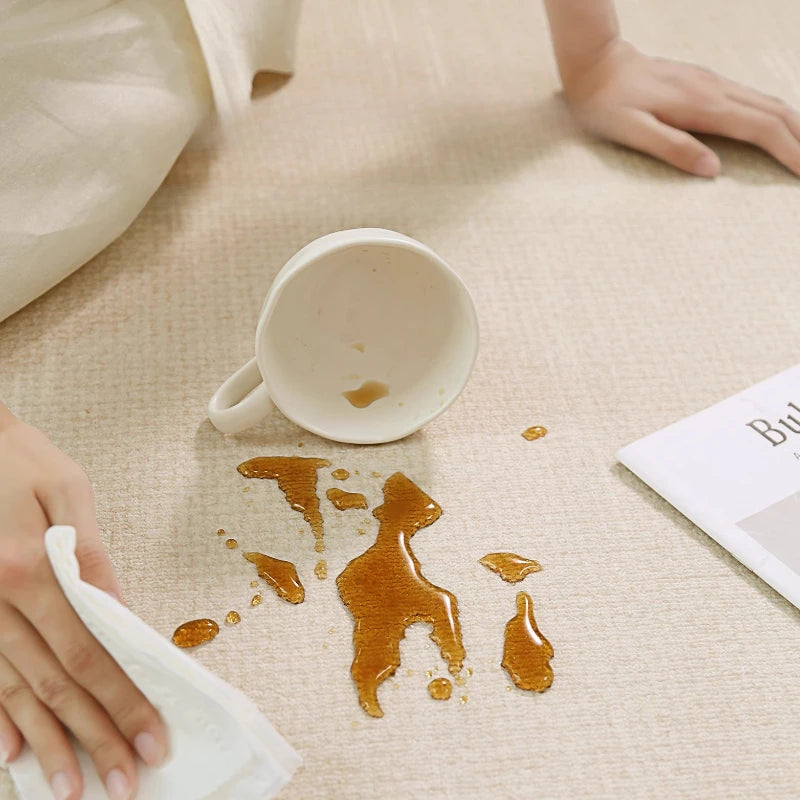 Cream Style Living Room Decoration Round Carpet