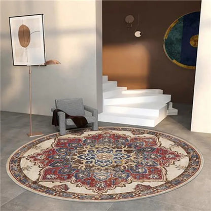 Moroccan Style Living Room Decoration Round Carpet