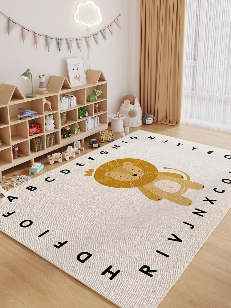 Cartoon Style Carpets Large Area Bedroom Decor Soft Carpet