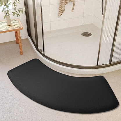 Thickened Absorbent Curved Bathroom Mat