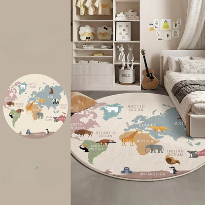 Cartoon Style Living Room Decoration Carpet