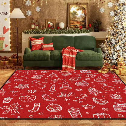 Christmas Style Carpet Living Room High-end Tea Table Rug