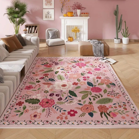 Luxurious Vintage Floral Area Mat Non-Slip