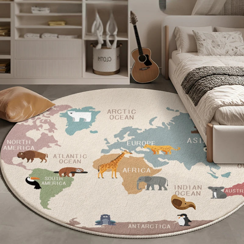 Cartoon Style Living Room Decoration Carpet