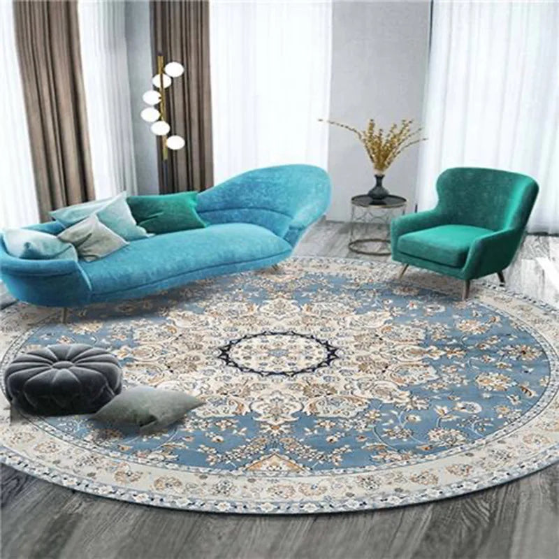 Moroccan Style Living Room Decoration Round Carpet