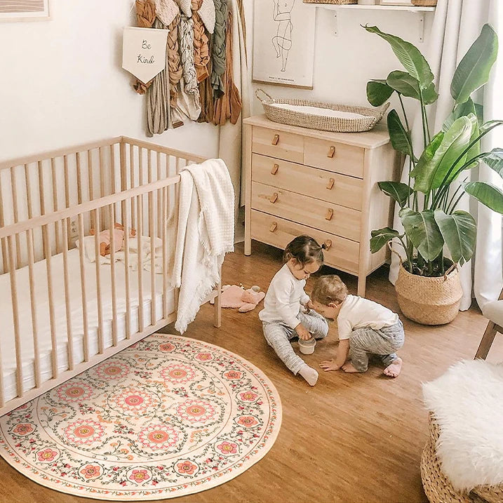 Moroccan Style Living Room Decoration Round Carpet