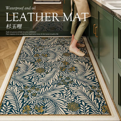 American Kitchen Rug Home Pvc Leather Floor Mat