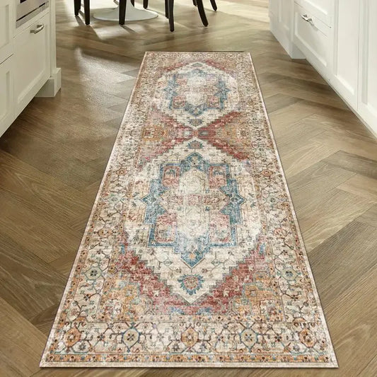 Washable Hallway Runner Rug for Home Decor Vintage