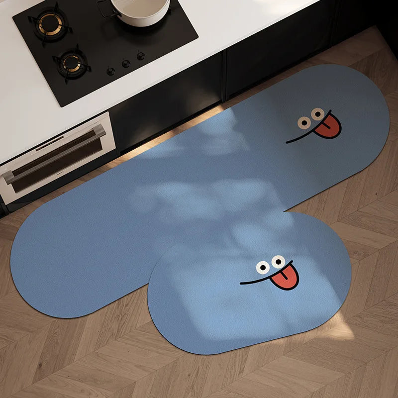 1/2PCS Cartoon Diatom Mud Mat