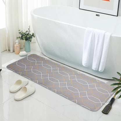 Cartoon Long Plush Non-Slip Bedroom Bedside Floor Mat