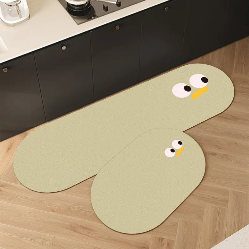 1/2PCS Cartoon Diatom Mud Mat