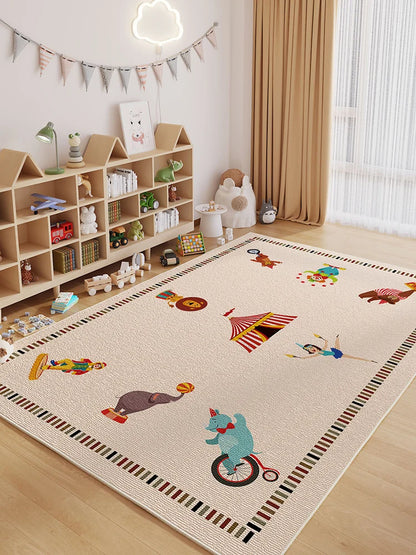 Cartoon Style Carpets Large Area Bedroom Decor Soft Carpet