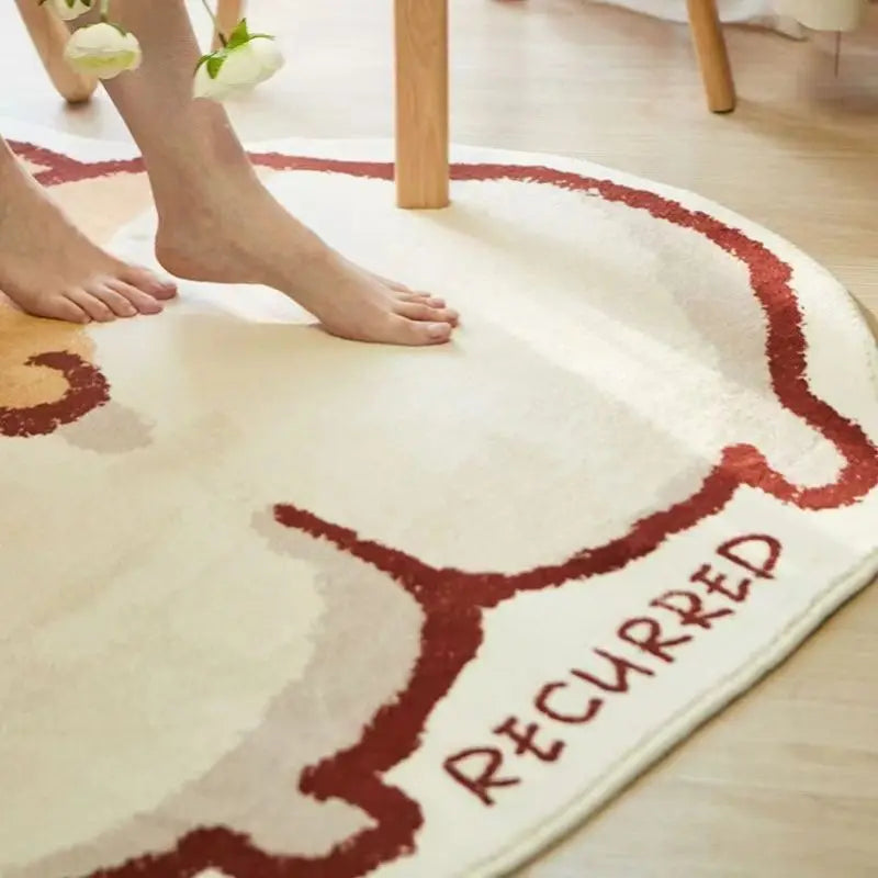 Cartoon Corgi Imitation Cashmere Bathroom