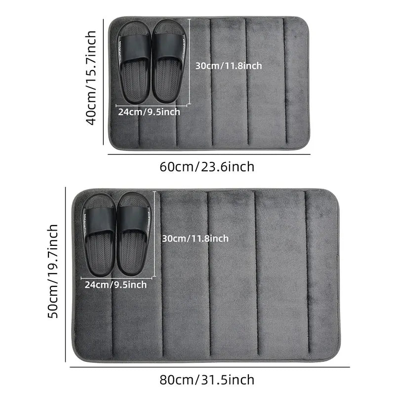 Bathroom Coral Velvet Anti-Skid Mat