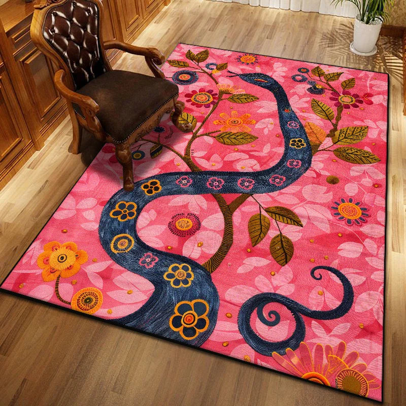 Modern Abstract Antiskid Large Living Room Carpet