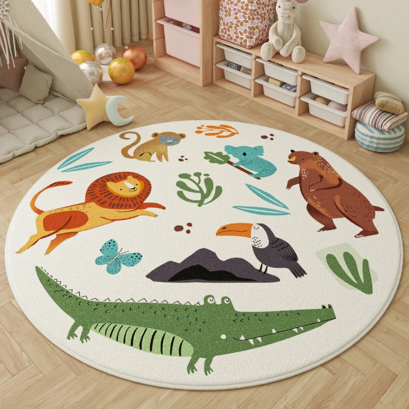 Fluffy Soft Lounge Floor Mat Animal Patterns Rugs