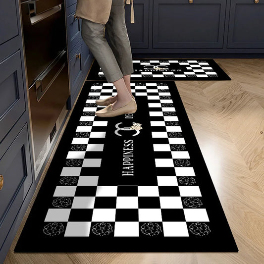 VIKAMA Crystal Velvet Long Kitchen Carpet