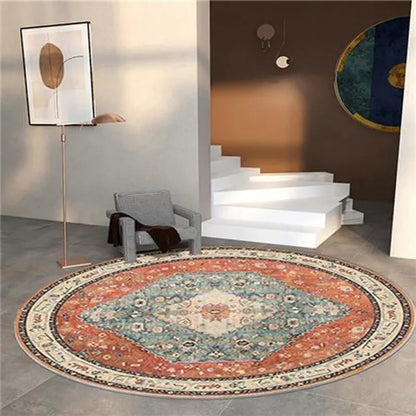 Moroccan Style Living Room Decoration Round Carpet