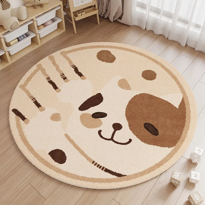 Animal Patterns Carpets for Living Room Fluffy Soft Bedroom Decor Carpet