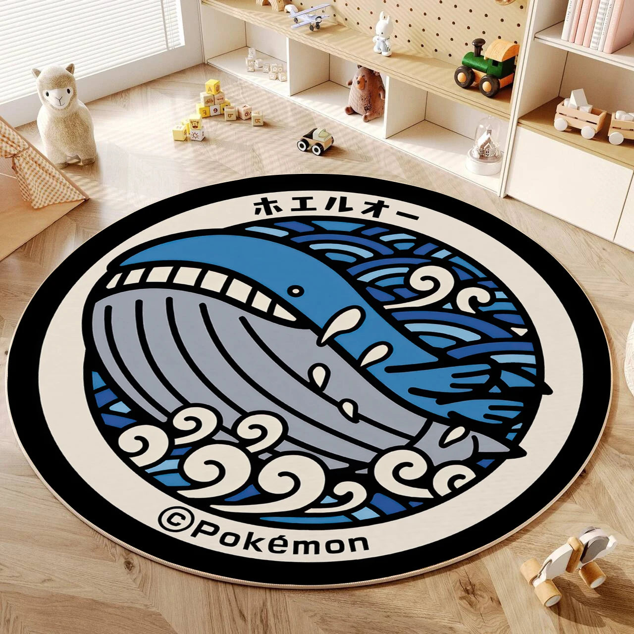 Cartoon Round Carpet Gaming Computer Chair Floor Mat