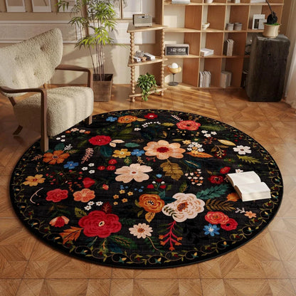 Flower Pattern Rugs For Bedroom Home Fluffy Soft Rug