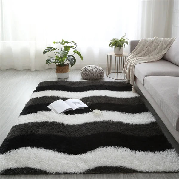 Pebble Non-Slip Flannel Rug