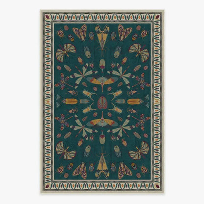 Carpet Luxury Retro Southeast Asian Insect Floor Mat