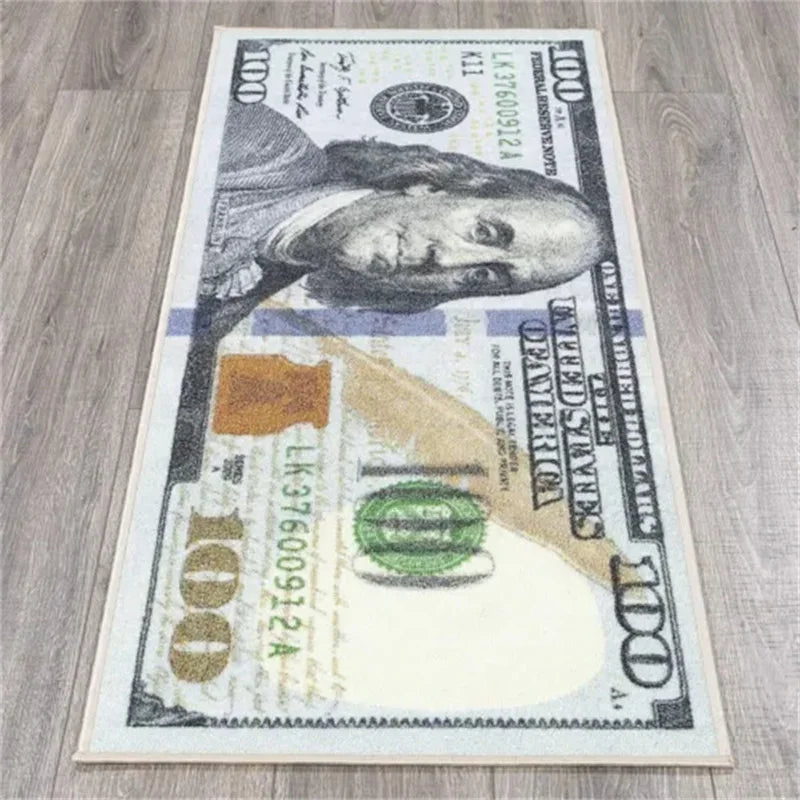100 Dollar Bill Money Kitchen Floor Mat