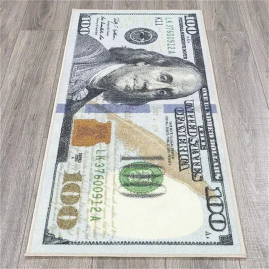 100 Dollar Bill Money Kitchen Floor Mat