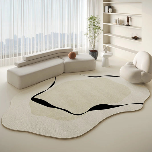 Irregular Luxury Bedroom Decor Bedside Carpet